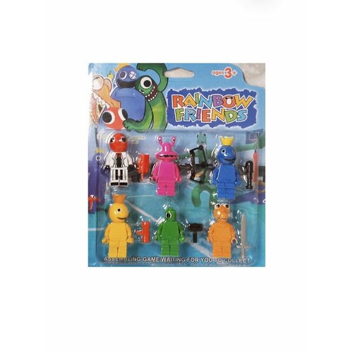 Набор фигурок Rainbow Friends из Roblox rainbow friends roblox game surrounding roblox rainbow friends set of 12 collectible figure