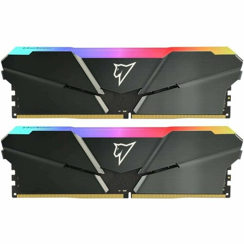 Память DDR4 32 ГБ 3600 МГц Netac Shadow RGB NTSRD4P36DP-32E серый Набор 2х16 Гб 1247000₽