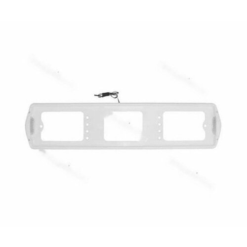 Рамка заднего номерного знака подсветка боковая белая ав002-б