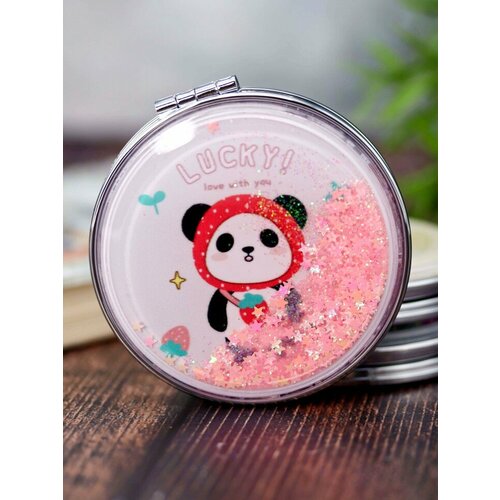 Зеркало Lucky panda strawberry, pink