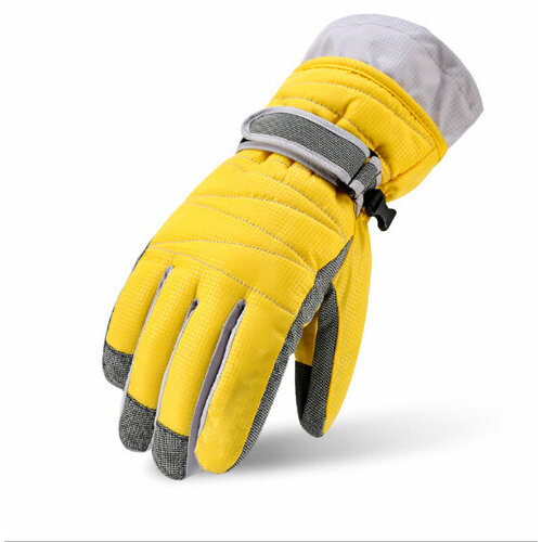 фото Перчатки , подкладка, сенсорные, с утеплением, размер m, желтый lambushka