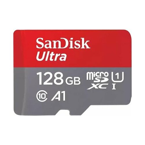 Флеш карта microSD 128GB SanDisk microSDXC Class 10 Ultra UHS-I A1 140MB/s карта памяти sandisk ultra microsdxc a1 c10 u1 uhs i 150mb s sdsquac 256g gn6mn