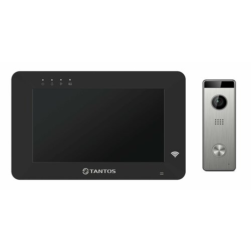 фото Комплект видеодомофона для дома tantos rocky hd wi-fi (черный) и triniti hd