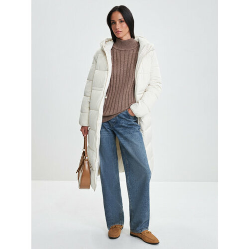 фото Куртка zarina, размер s (ru 44), бежевый