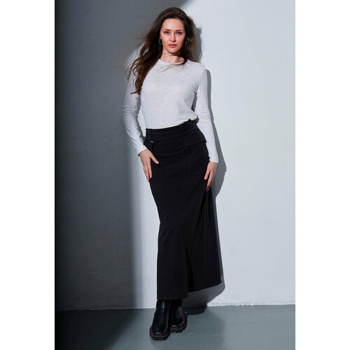 фото Юбка d'imma fashion studio, размер 48, серый