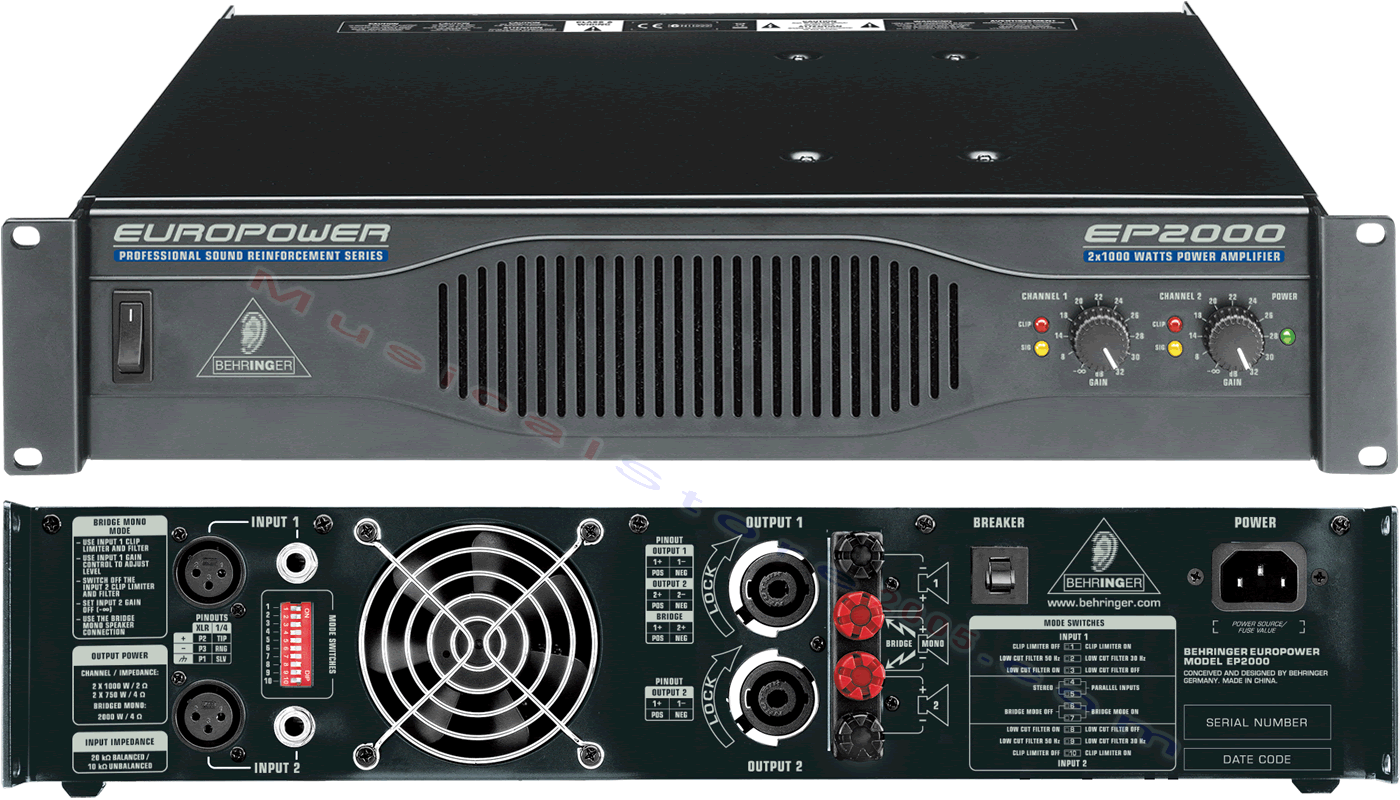 Усилители двухканальные Behringer - фото №5