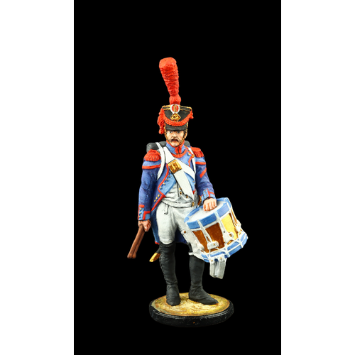 Оловянный солдатик SDS: Барабанщик гренадерской роты 57-го линейного полка. Франция, 1809-12 гг.
