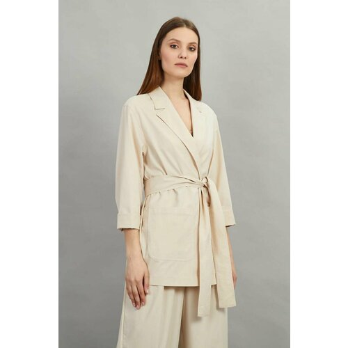 Пиджак Baon, размер 48, белый пиджак baon размер 48 белый