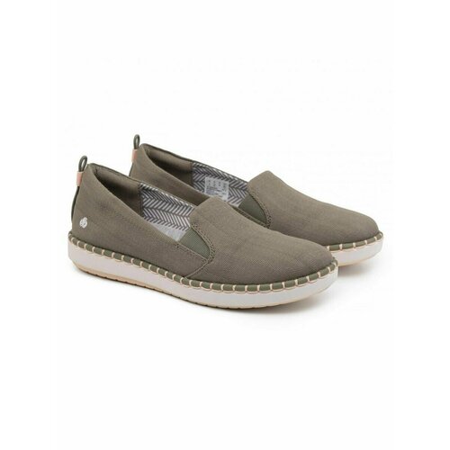 Слипоны Clarks, размер 4D UK, хаки