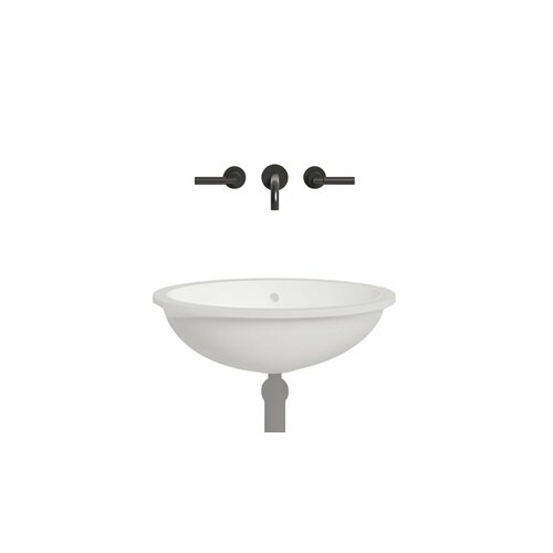 Раковина встраиваемая SALINI Marea 12 1101109M 565х394х182 с переливом, S-Sense, цвет: белый матовый