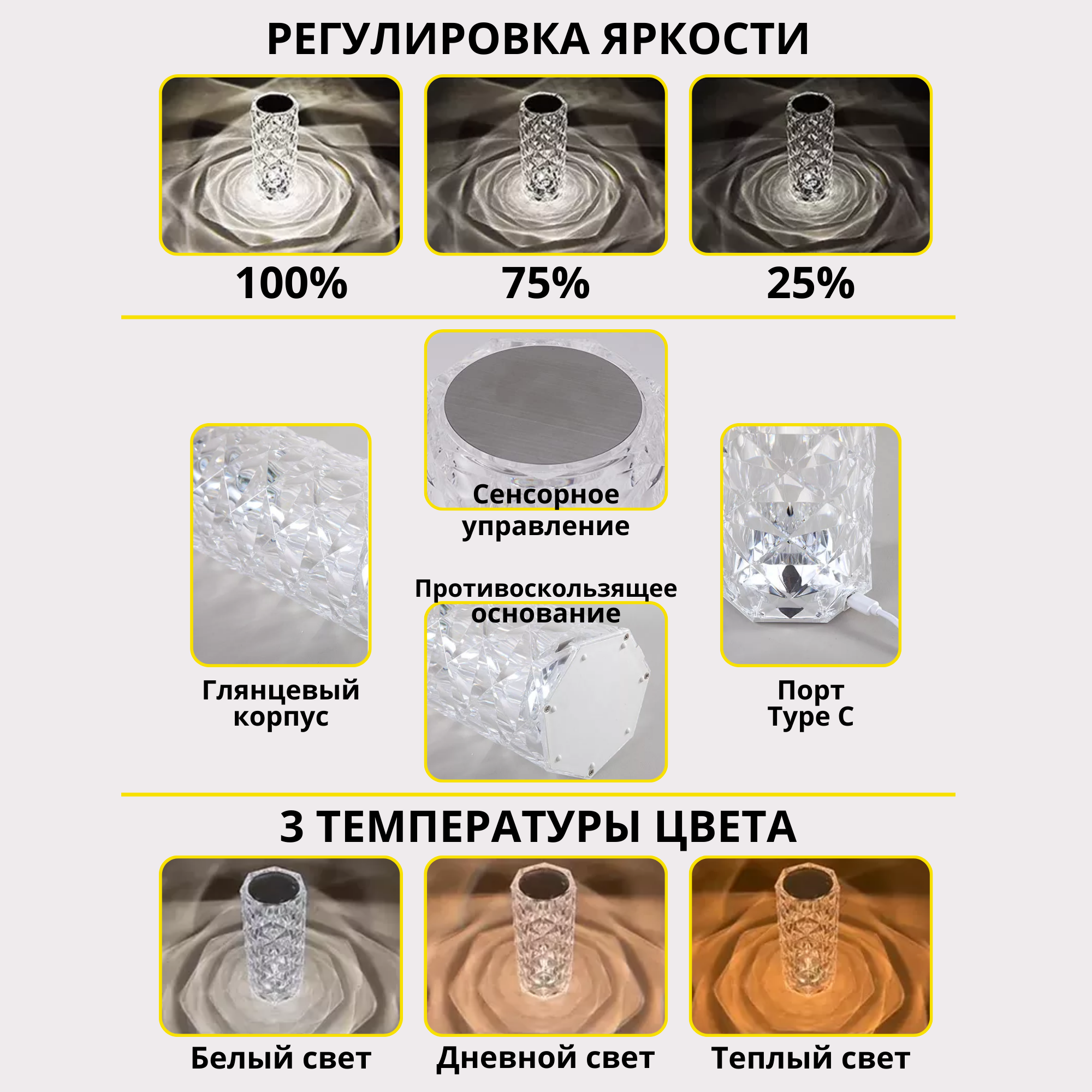 Светодиодная настольная лампа