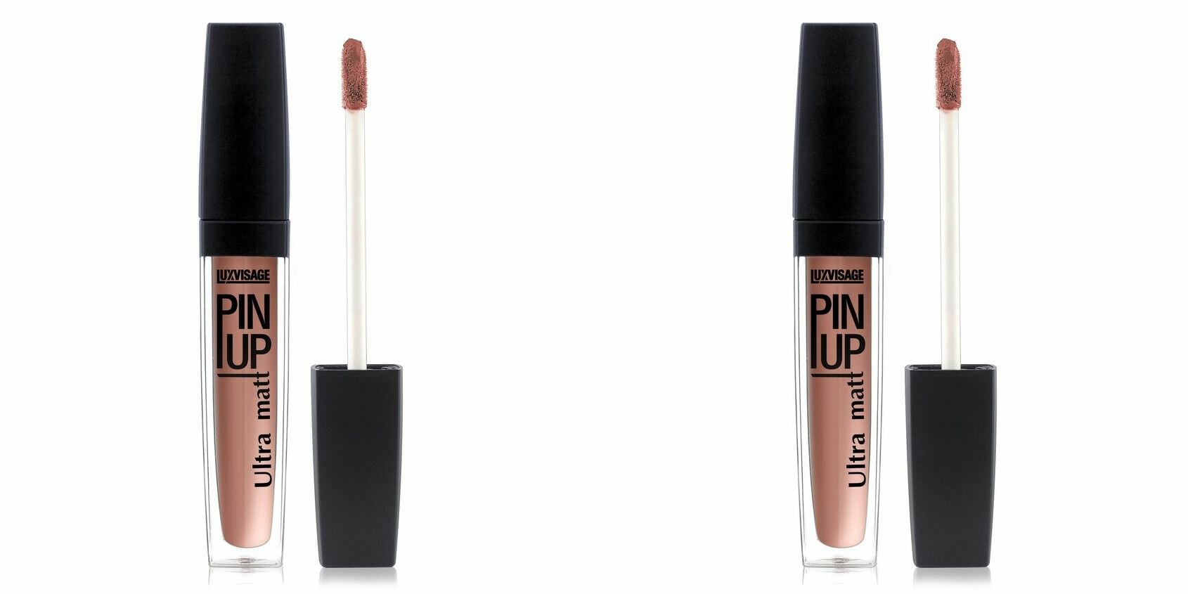 LUXVISAGE Блеск для губ Pin up ultra matt, тон 39, 5 г, 2 уп