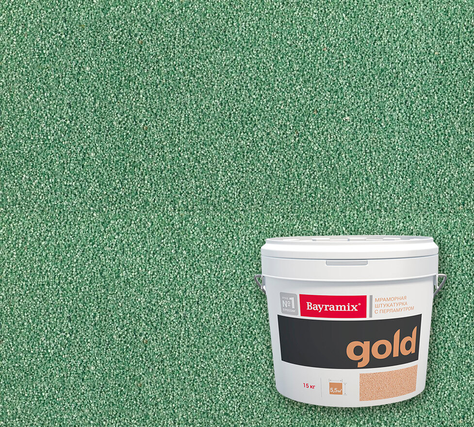 Штукатурка декоративная мраморная Bayramix Gold Mineral GR 149 15 кг цвет серебряный перламутр - фото №9