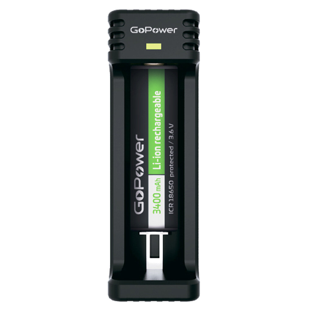 З/У для аккумуляторов GoPower LiCharger 2 Ni-MH/Ni-Cd/Li-ion/IMR 1 слот (1/100) З/У для аккумуляторов GoPower LiCharger 2 (00-00015361) - фото №7
