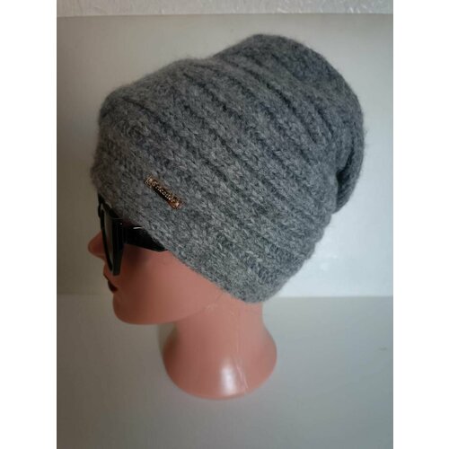 фото Шапка бини tricotier шапка женская, размер 56-58, серый