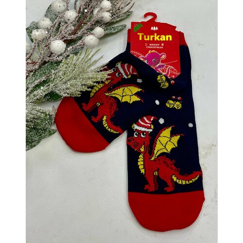 Носки Turkan размер 6-8, красный, синий носки turkan размер 6 8 красный синий