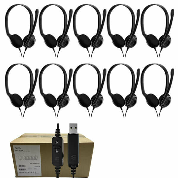 Гарнитура проводная EPOS 1001111 stereo USB headset, 10 раск - фото №7