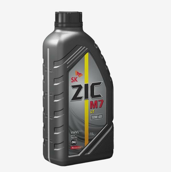 Масло синтетическое для 4-х тактных двигателей ZIC M7 4T 10W-40 (1л) (132027) ZIC-10W40-4T-M7-1L
