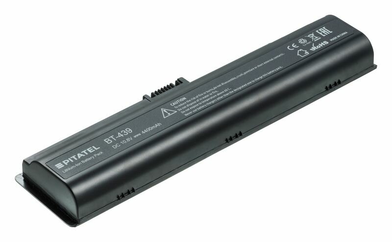 Аккумуляторная батарея Pitatel BT-439 для ноутбуков HP Pavilion dv2000, dv6000, dv6100, Compaq Presario V3000, V6000