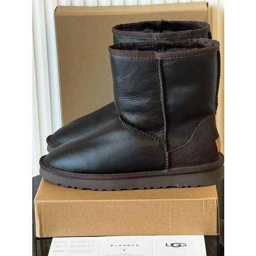 фото Угги ugg, нескользящая подошва, герметичные швы, размер 46, коричневый