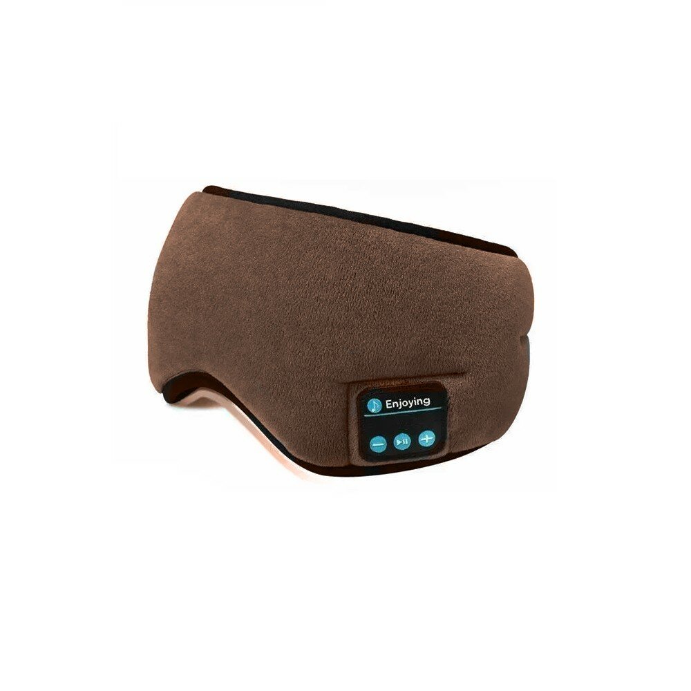 Маска для сна со встроенными Bluetooth наушниками цвет: синий