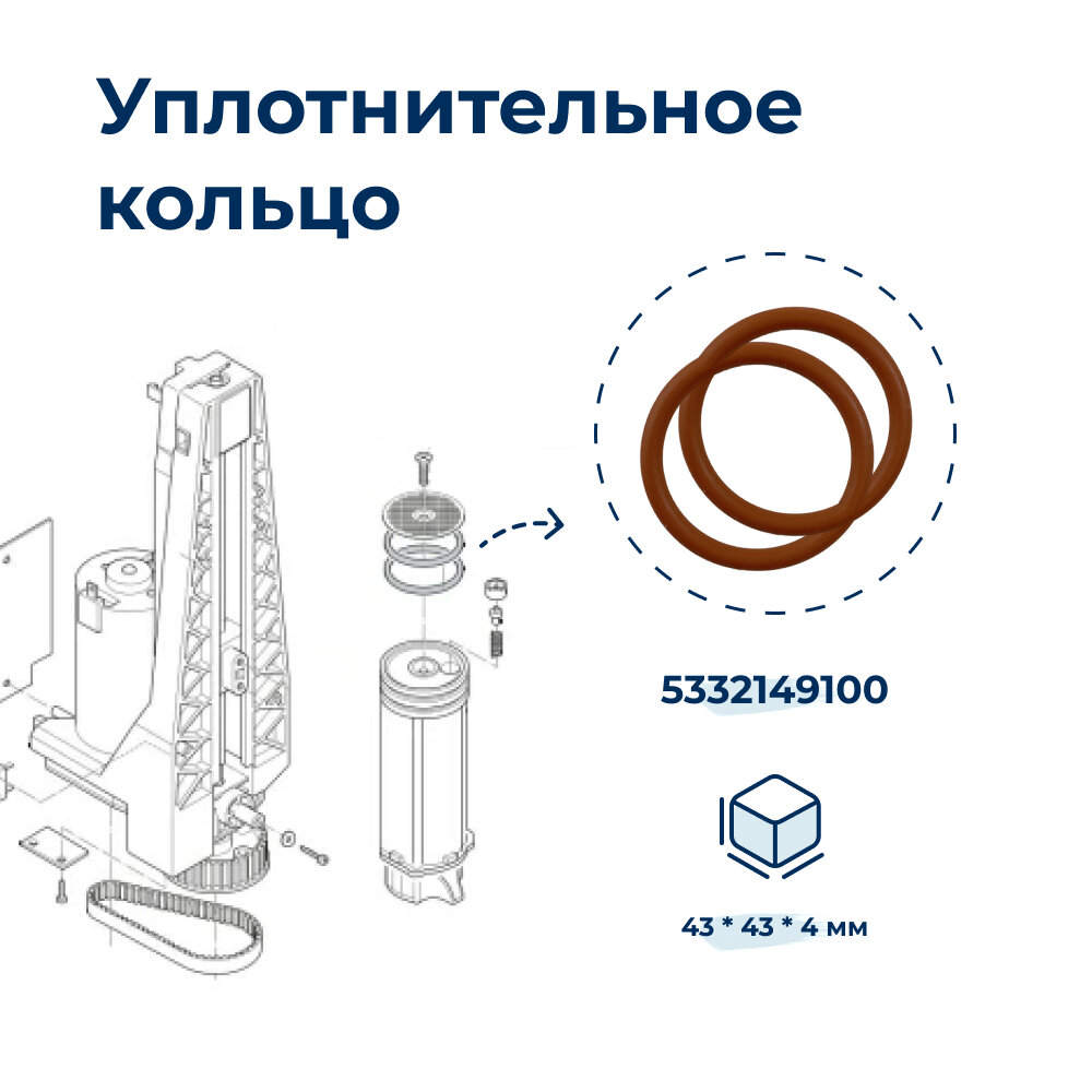 Уплотнительное кольцо для заварных блоков для кофемашины 5332149100