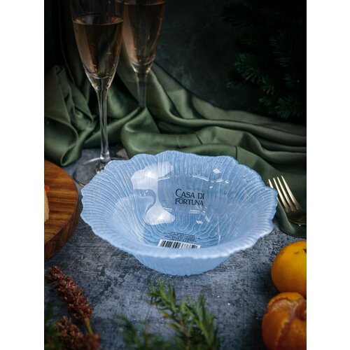 Салатник Casa Di Fortuna Reef, 275 мл, пастельно-голубой, стекло