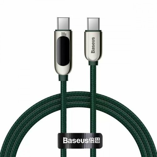 Аксессуар Baseus Display Fast Charging Data Cable Type-C - Type-C 100W 1m White CATSK-B06