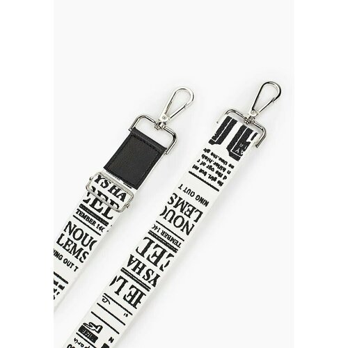 фото Ремень для сумки кросс-боди big bang socks, белый, черный