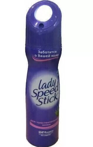 Дезодорант-спрей LADY SPEED STICK Алоэ для чувствительной кожи, 150 мл