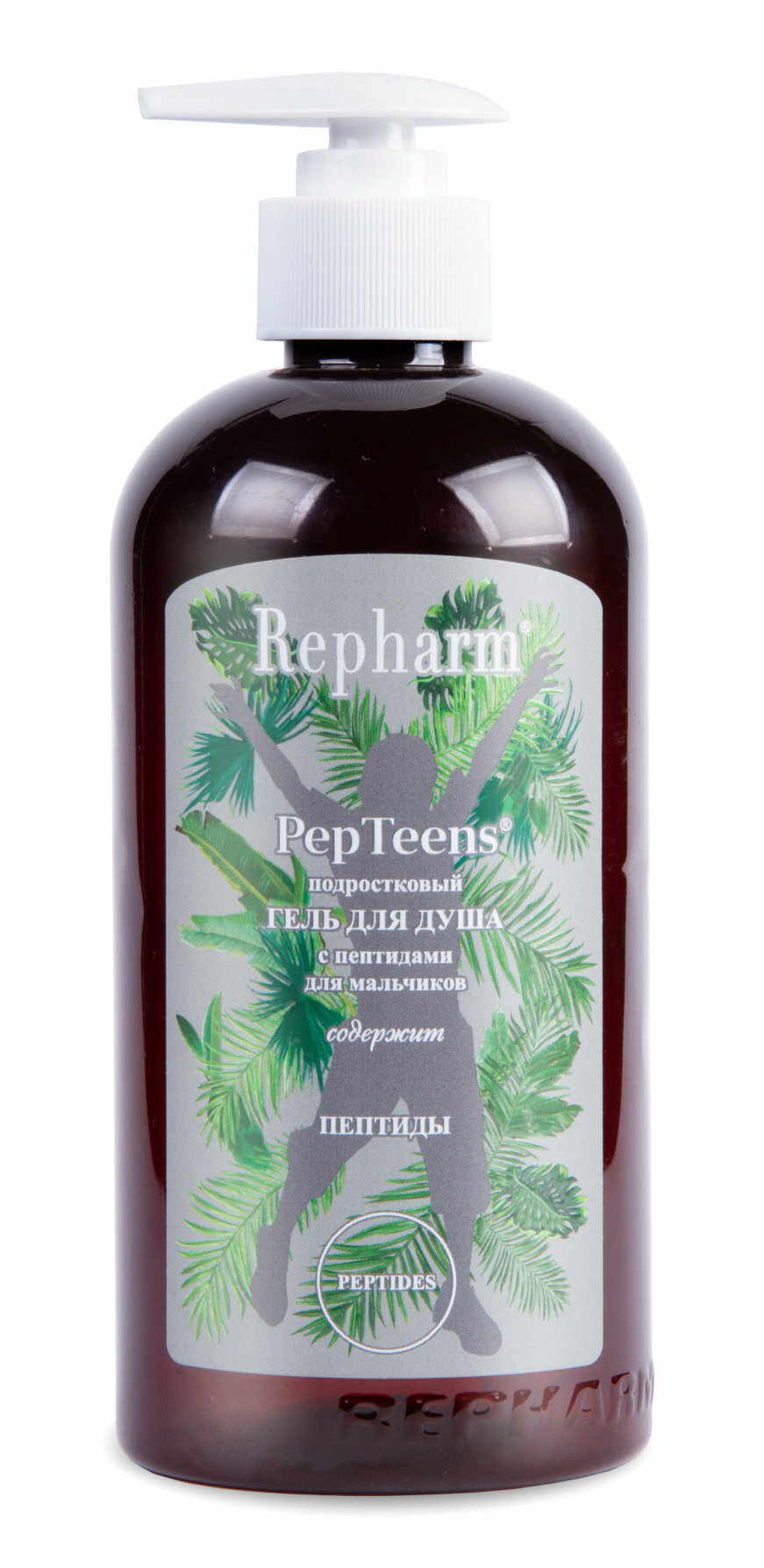 Repharm PepTeens ® (пептинс) гель для душа подростковый c пептидами с дозатором для мальчиков 500 мл