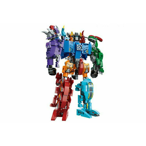 Конструктор Qman Робот-трансформер 6 в 1 (Динозавры) 1414