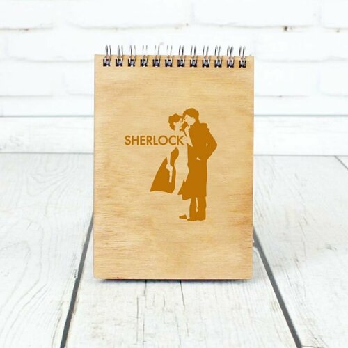 Скетчбук деревянный Шерлок, Sherlock №7 скетчбук в твердом переплете шерлок sherlock 2