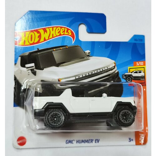 Hot Wheels Машинка базовой коллекции GMC HUMMER EV белая 5785/HKJ00