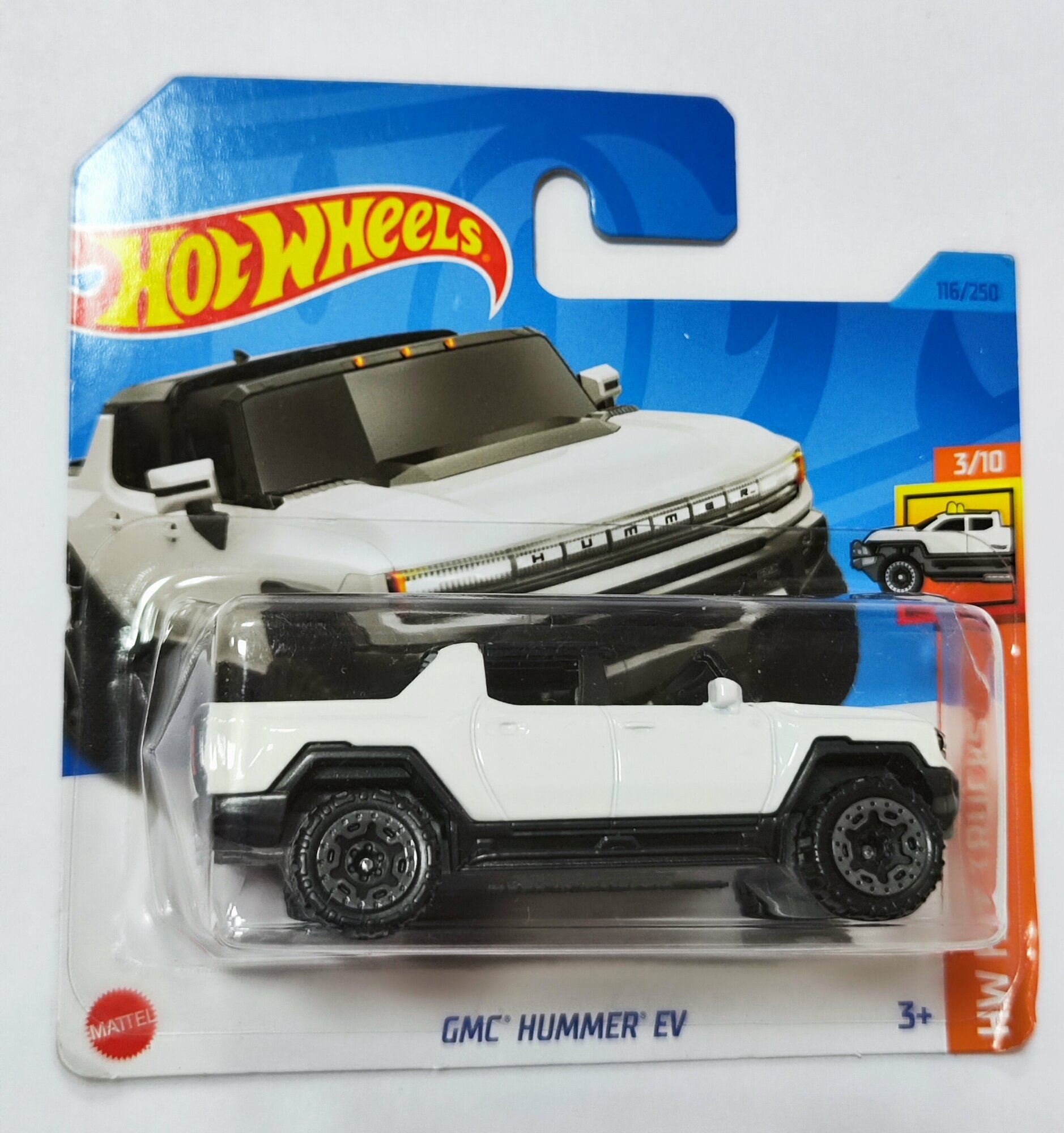 Hot Wheels Машинка базовой коллекции GMC HUMMER EV белая 5785/HKJ00