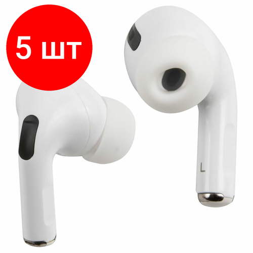 Комплект 5 шт Наушники с микрофоном гарнитура RED LINE BHS - 26 Bluetooth беспроводные белые УТ000019274 159900₽