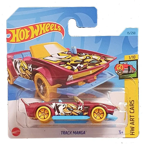 Машинка Hot Wheels 5785 (HW Art Cars) Track Manga, HKK15-N521 hot wheels 70s van детская машинка 1 64 из серии hw art cars