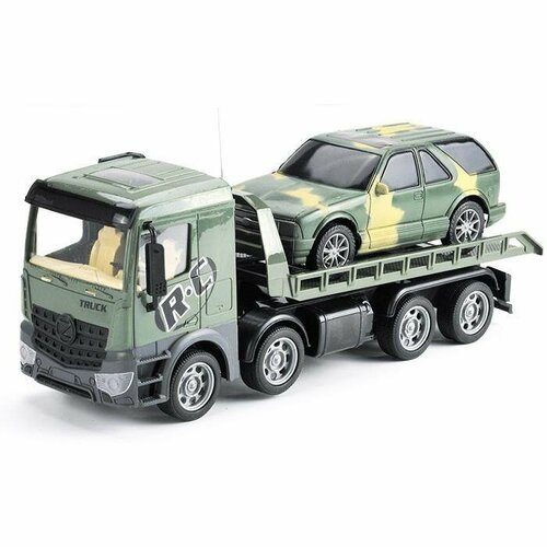 Радиоуправляемый грузовик-трейлер + джип Zhoule Toys CityTruck 1:24 - 553-B4