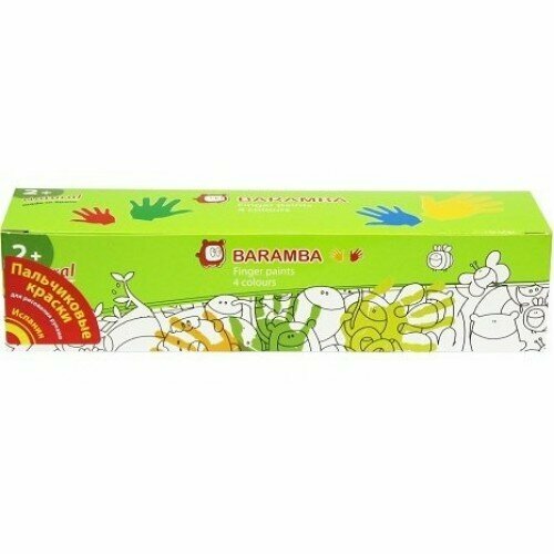 Baramba BARAMBA Пальчиковые краски Дрисования руками 4шт40мл 1131₽