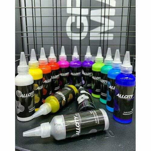 Allcity заправка Acrylic Permanent paint chrome 100мл