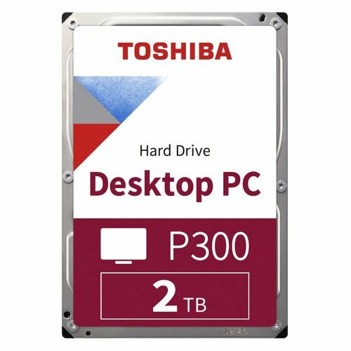 Жесткий диск Toshiba P300 HDWD320UZSVA, 2ТБ, HDD, SATA III, 3.5"