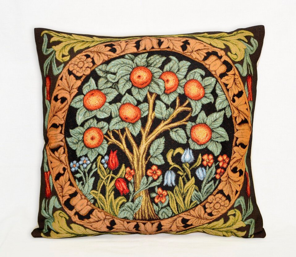 фото Наволочка Декоративная Гобеленовая 45х45 "Апельсиновое дерево"
