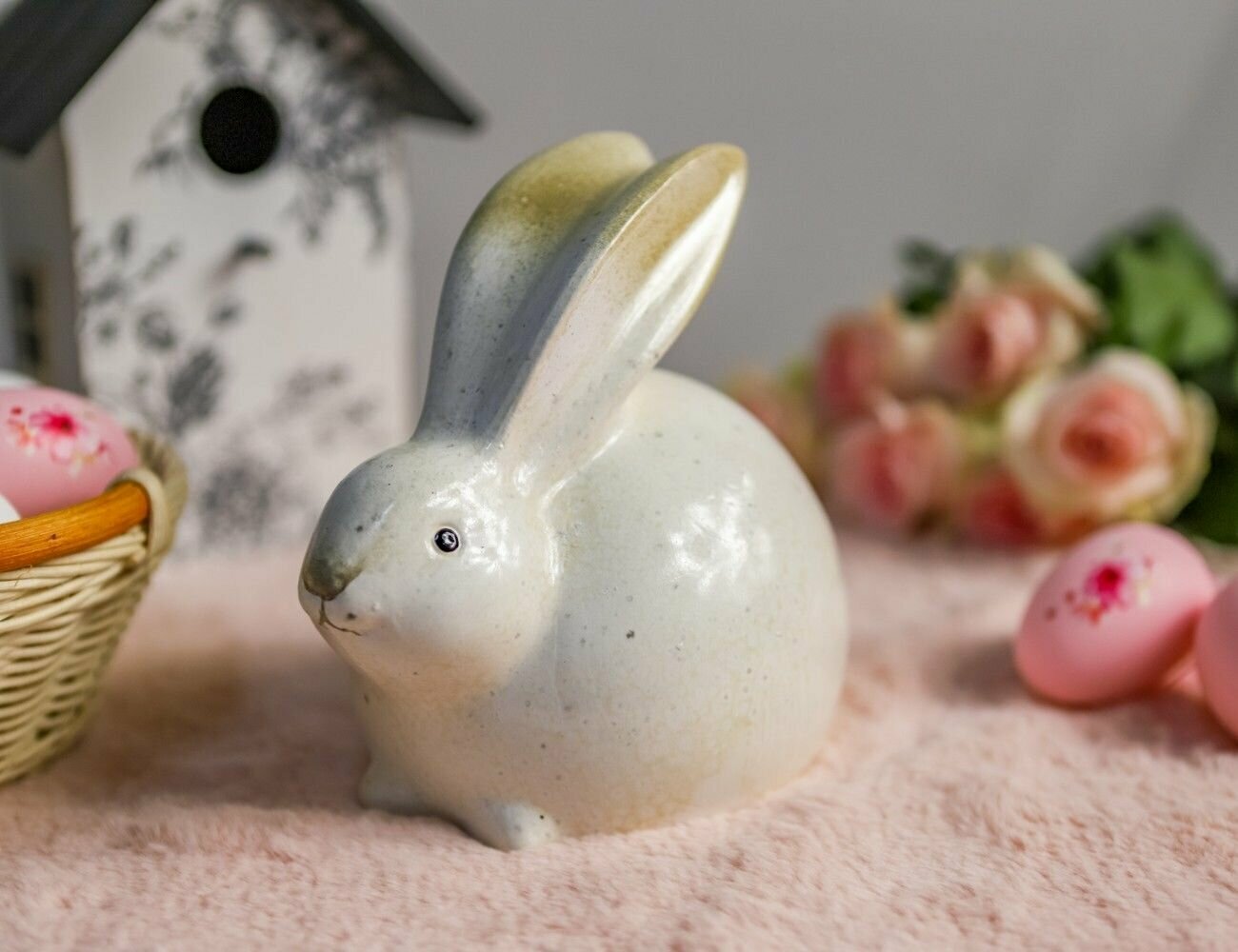 Декоративная фигурка кролик, керамика, 17 см, Kaemingk