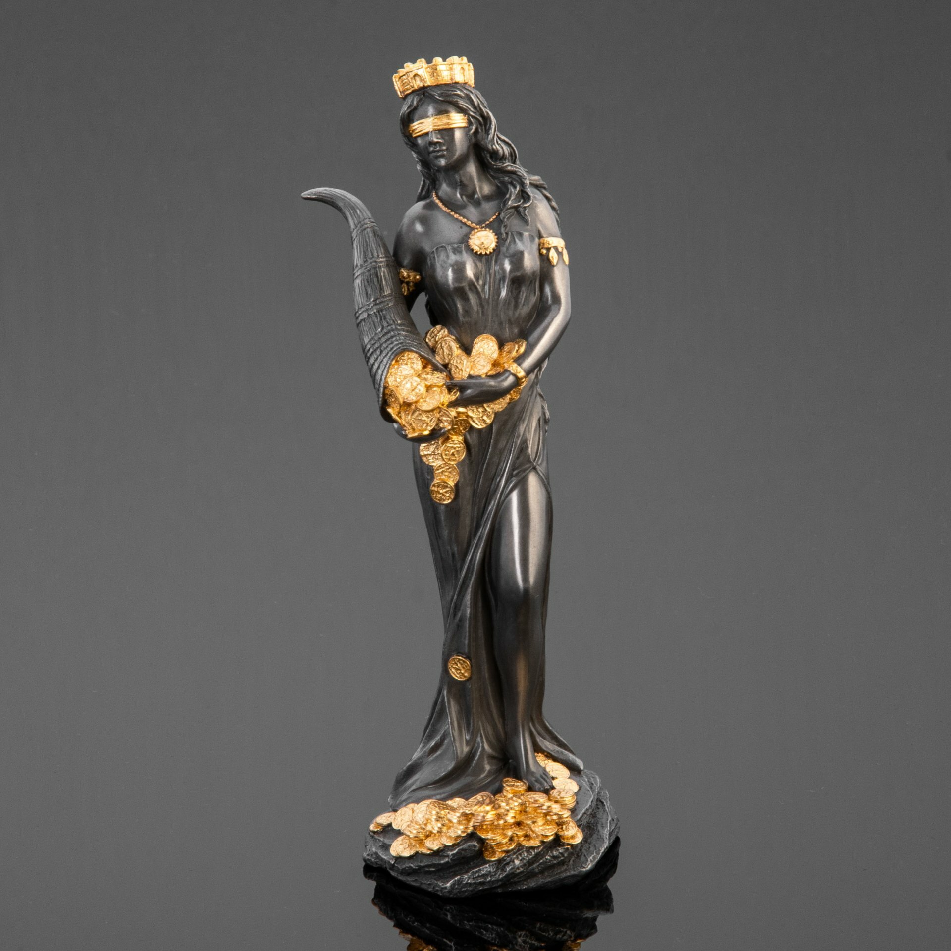 фото Статуэтка "Фортуна - богиня удачи" Veronese, полистоун, Тайвань, 2023 г.