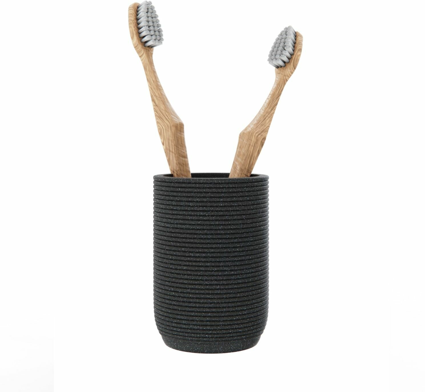 фото Стакан настольный Fora TWISTER BLACK полирезин