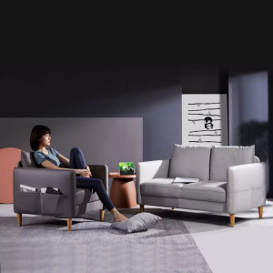 Изображение Двухместный модульный диван Xiaomi 8H Panda Zero Pressure Combination Sofa Double Seat Dark Grey (B1CS)