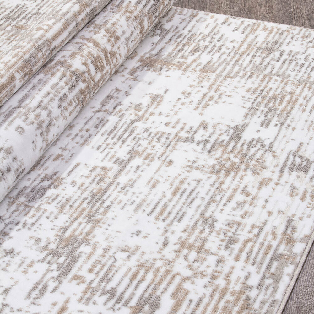 фото Ковер 0,8х1,5 м прямоугольный Richi 8677 кремовый