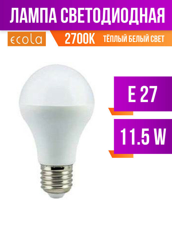 Ecola Лон A60 E27 11.5W 2700K 2K 106X60 (11W) Light Tk7W11Elc (арт. 491491)