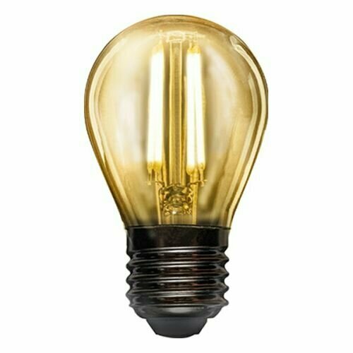 Лампа Rexant 604-138 филаментная шарик GL45 9.5 Вт 950 Лм 2400K E27 золотистая колба