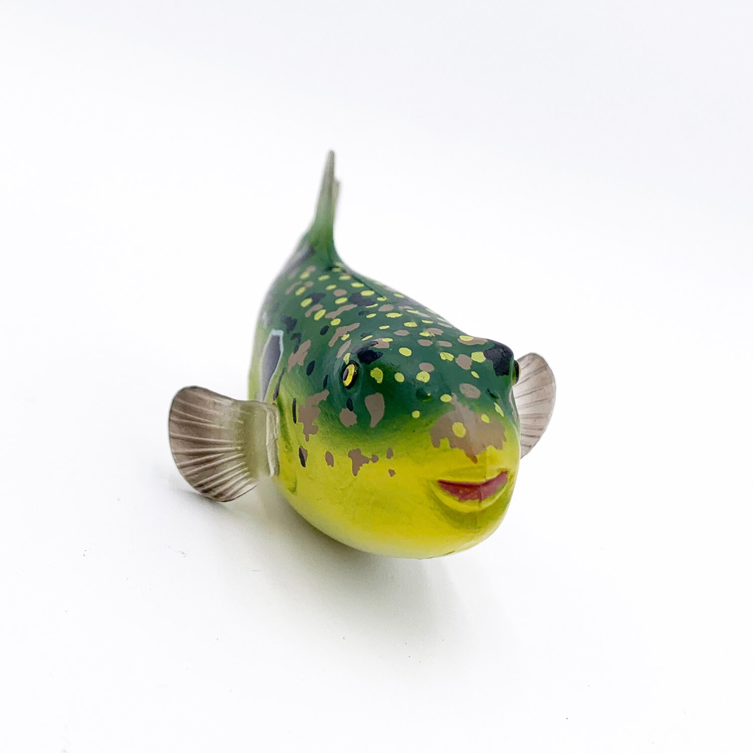 фото Фигурка Рыба-фугу (цвета: зеленый, желтый)